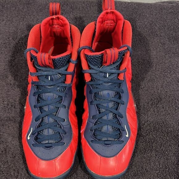 🔥🏀 Nike Little Posite Pro GS “USA Special Edition” CZ2520-600 Big Boy 7Y - EUC - Picture 6 of 15